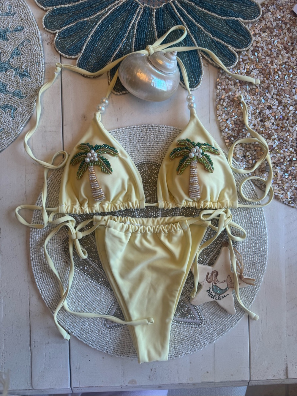 Bali beaded Palm tree bikini 🌴 - Picture 6 of 7